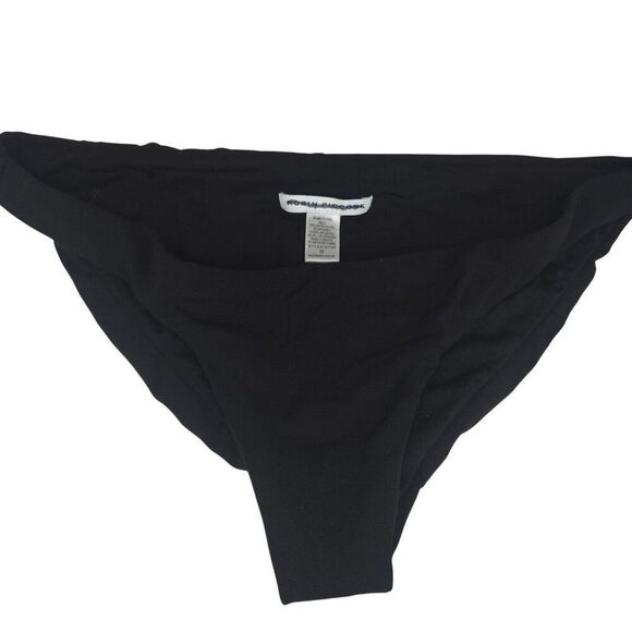 Robin Piccone Womens Black Bikini Bottom Swimwear Size S - Picture 2 of 4